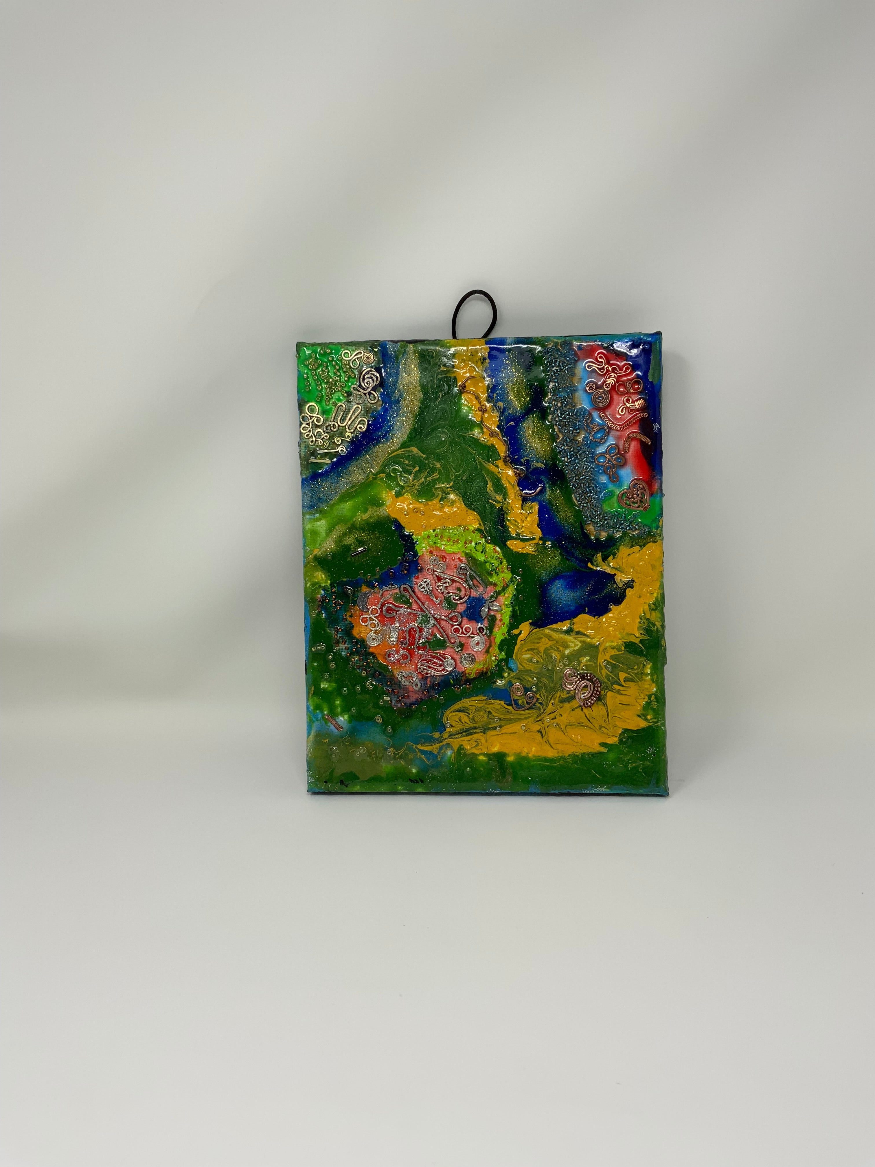 Mixed media wall art