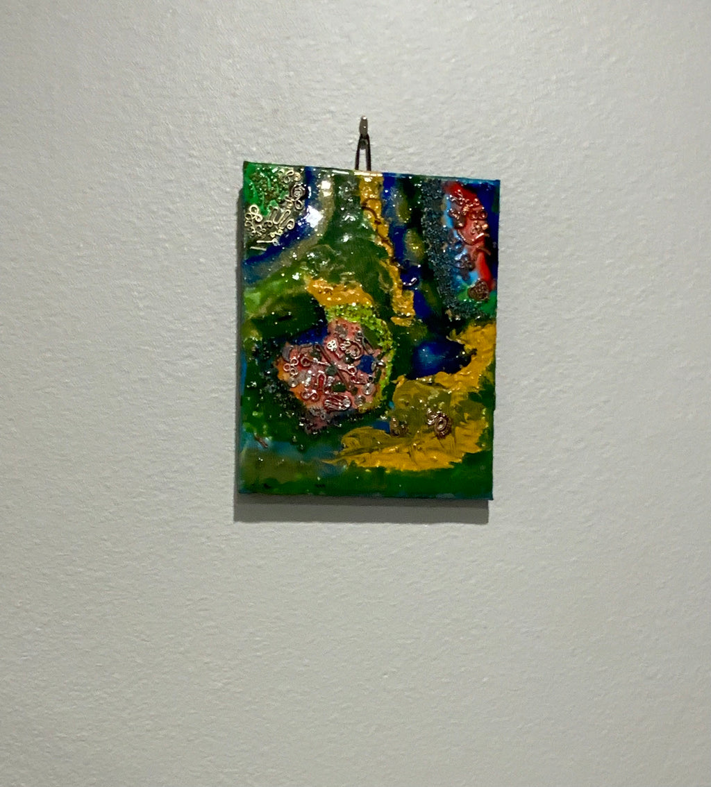 Mixed media wall art