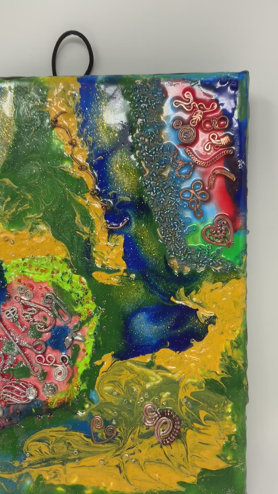 Mixed media wall art